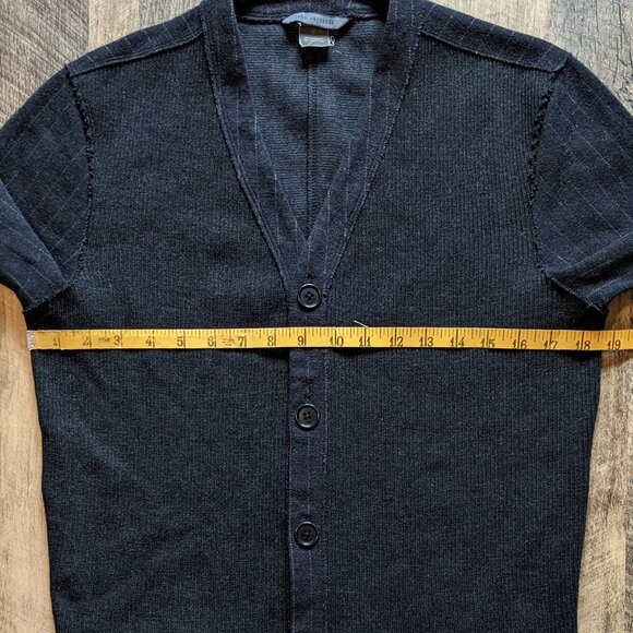 John Varvatos Cardigan Sweater Wool Cotton - Picture 6 of 6